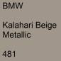 Preview: BMW, Kalahari Beige Metallic, 481.